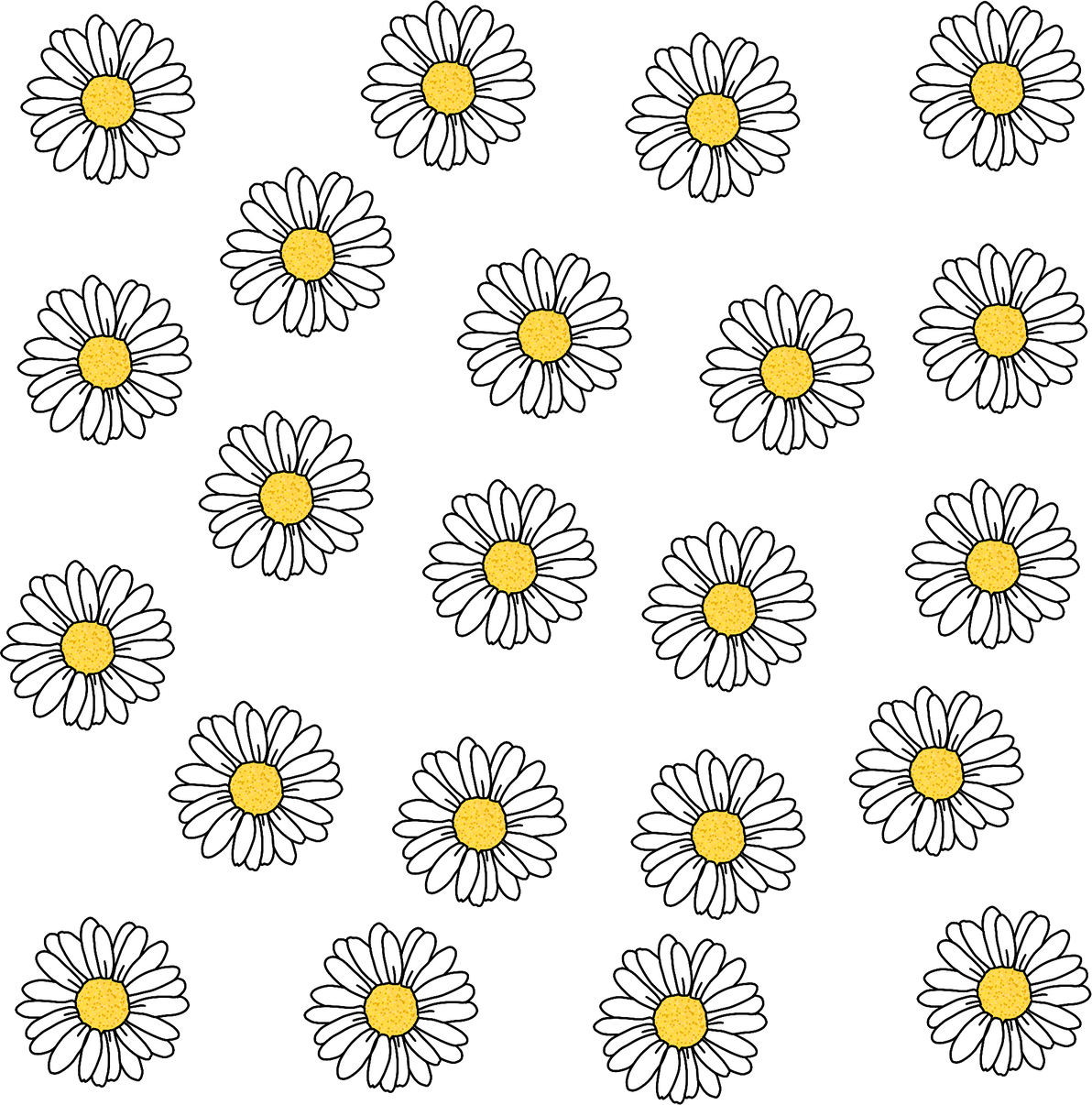 White daisy pattern